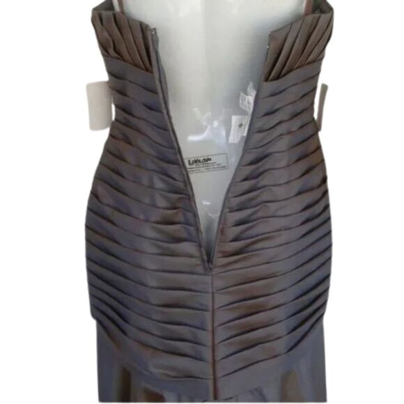 MORI LEE Gown/Dress, 9/10, Colorshift - Green/Brown, Floor/Long - Picture 7 of 16